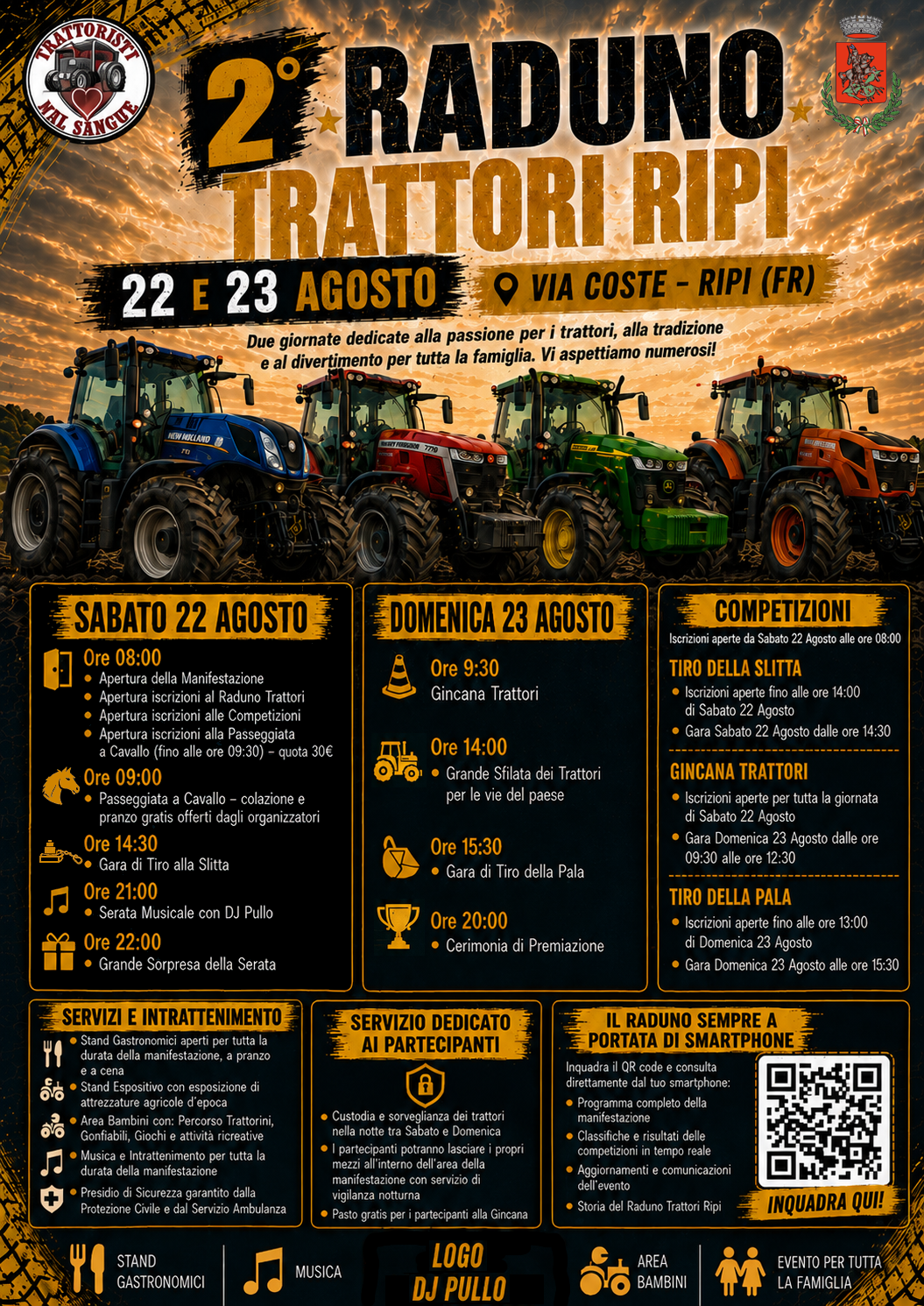 2° Raduno Trattori Ripi — 22 e 23 Agosto, Via Coste, Ripi (FR)